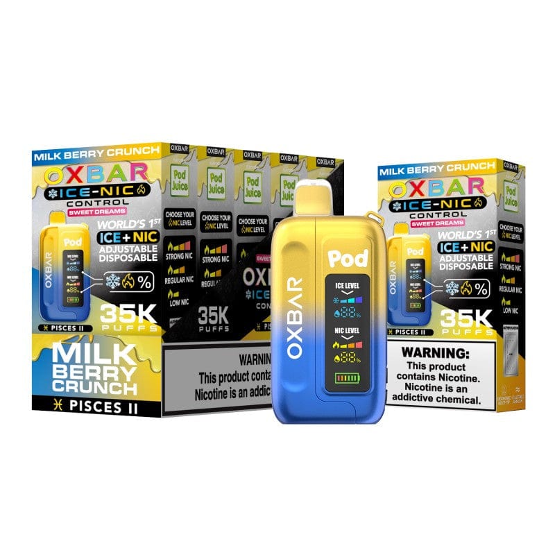 Milk Berry Crunch (Pisces II) (Dessert Edition) Oxbar Pod Juice Disposable 35k Nic Switch