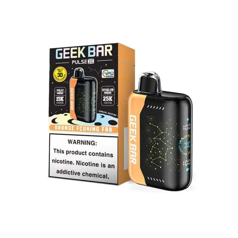 Orange Fcuking Fab Geek Bar Pulse X Vape Disposable