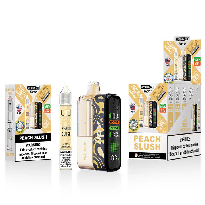 Peach Slush iJoy XP 100K Disposable Kit (18ml + 15ml Bottle)