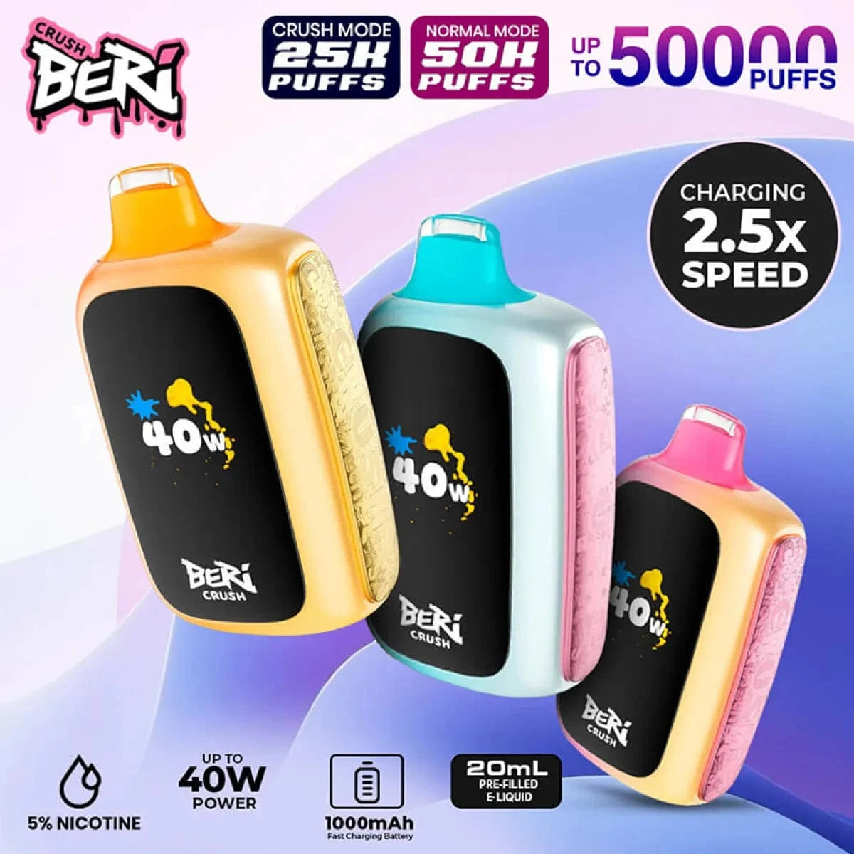 Polar Ice Beri Crush 50K Disposable Vape 50000 Puffs