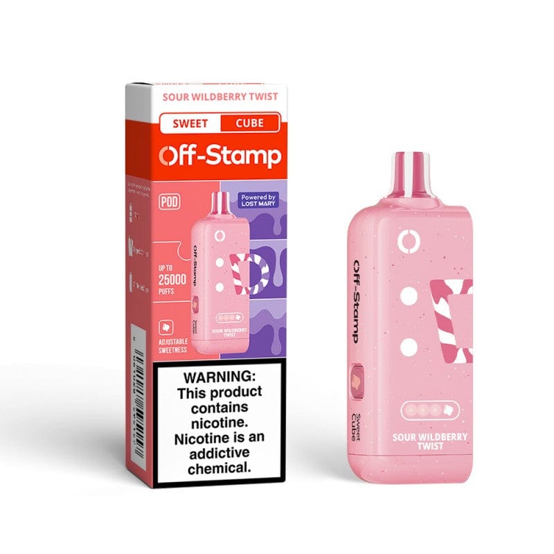 Sour Wildberry Twist Off Stamp Classic Cube 25000 Disposable Vape Pod
