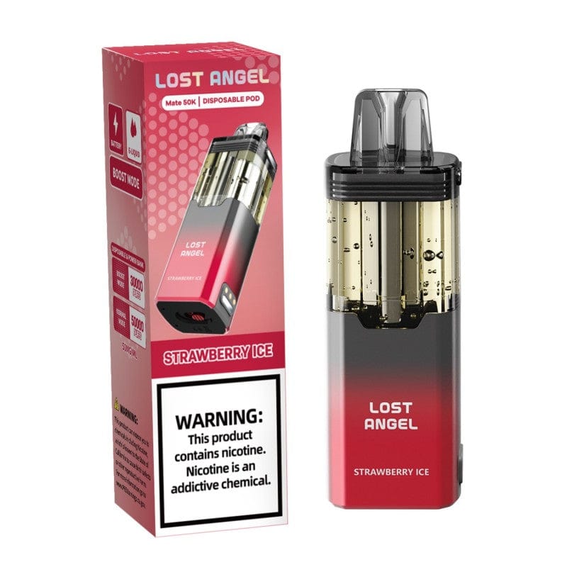 Strawberry Ice Flavor Lost Angel Vape Mate Disposable 50K