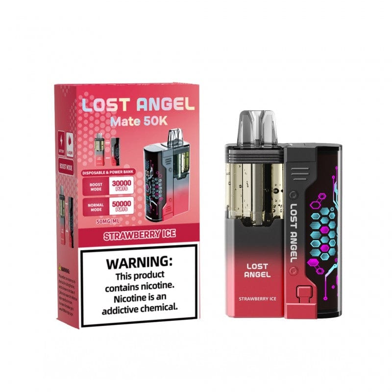 Strawberry Ice Flavor Lost Angel Vape Mate Disposable 50K - Image 2