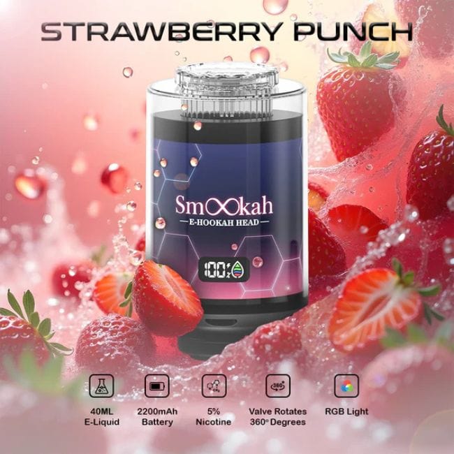 Smookah Disposable Hookah Head 2 in 1 Vape 100K Puffs 160ML - Image 7