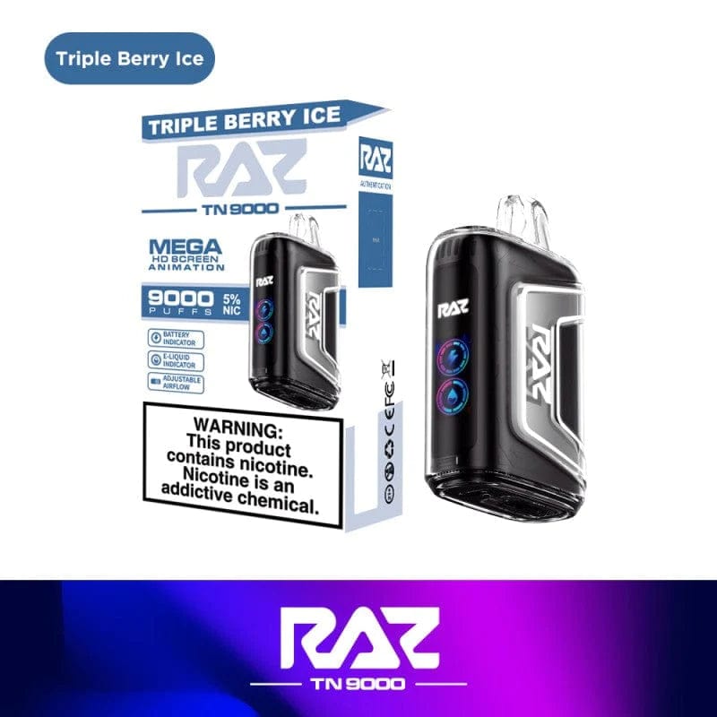 Triple Berry Ice Raz TN9000 Disposable Vape