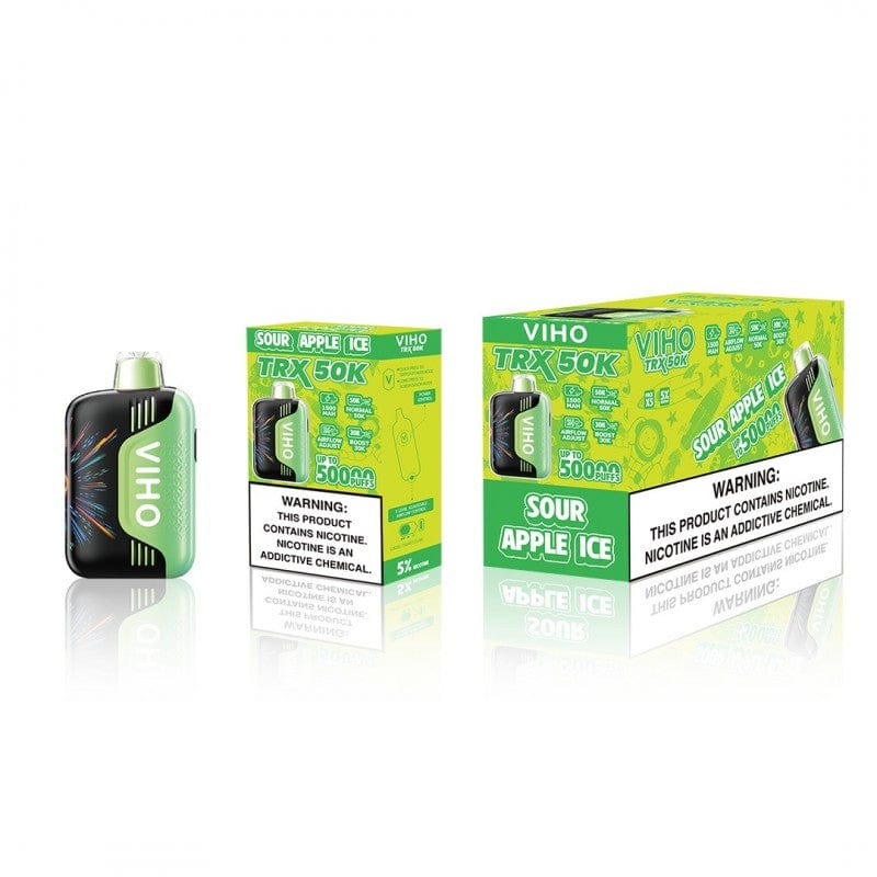 Sour Apple Ice Flavor VIho TRX 50K Disposable Vape