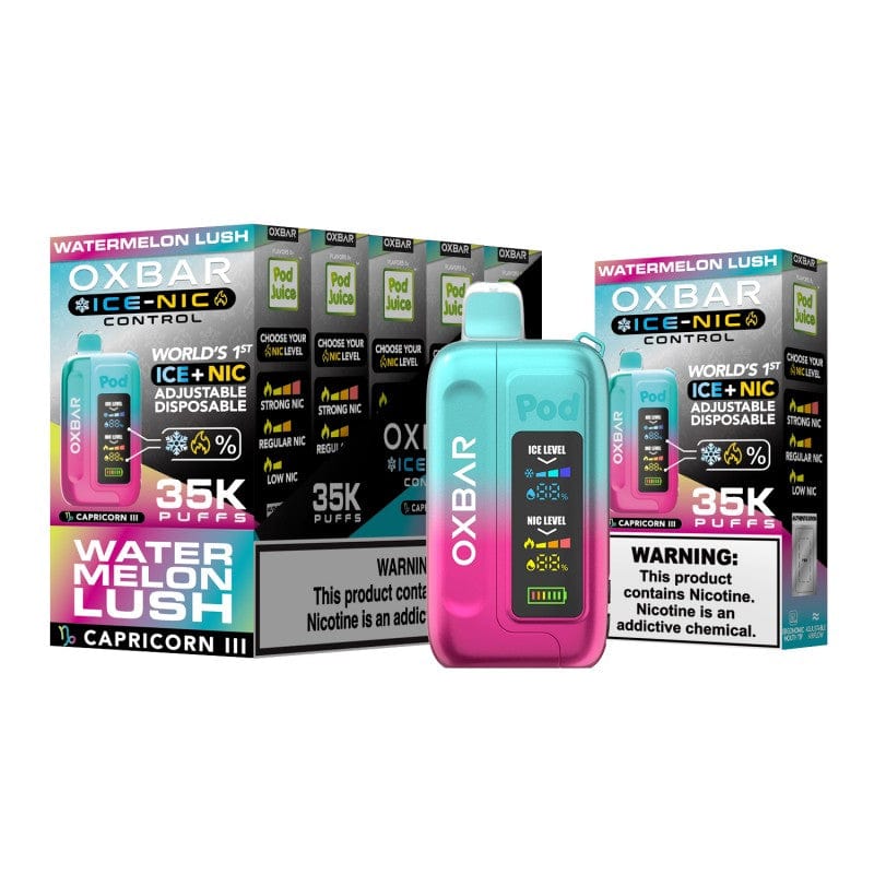 Watermelon Lush (Capricorn III) (Fruit Edition) Oxbar Pod Juice Disposable 35k Nic Switch