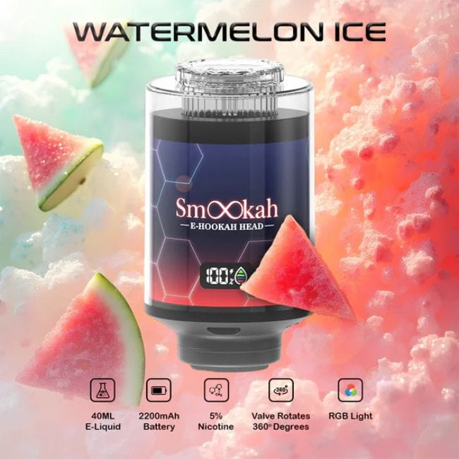 Smookah Disposable Hookah Head 2 in 1 Vape 100K Puffs 160ML - Image 8