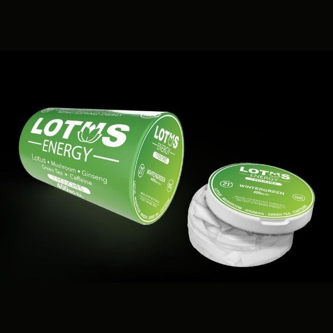 Lotus Energy Mushroom Pouch Cans 70mg Per Pouch - Image 2